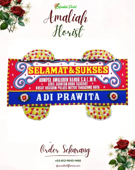 Papan Bunga Ucapan Selamat Bangkingan
